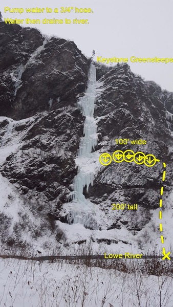 Possible Ice Farm. MP is the simplest program to draw up a topo so that is why this pic has ended up here. This is the photo that we are sending to the land managers for the permitting.