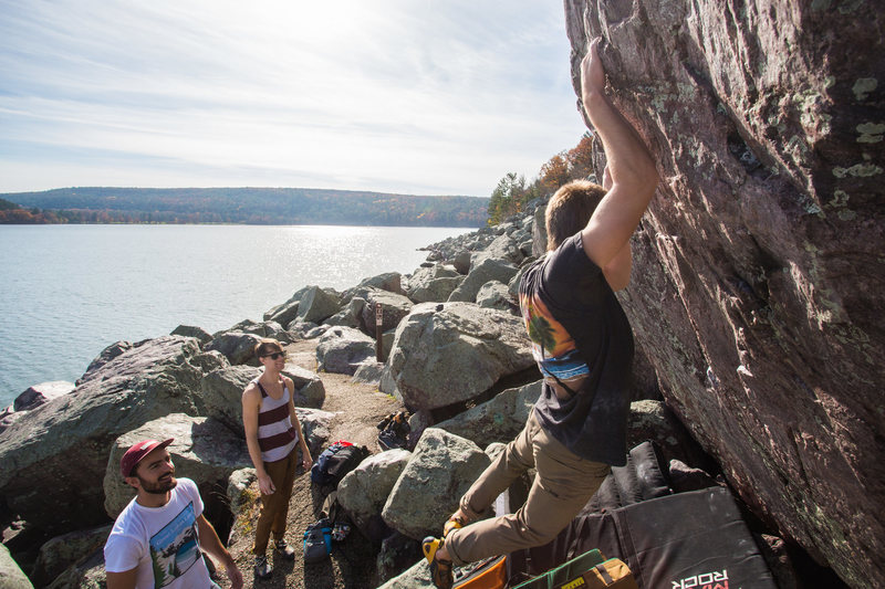 View from the boulder