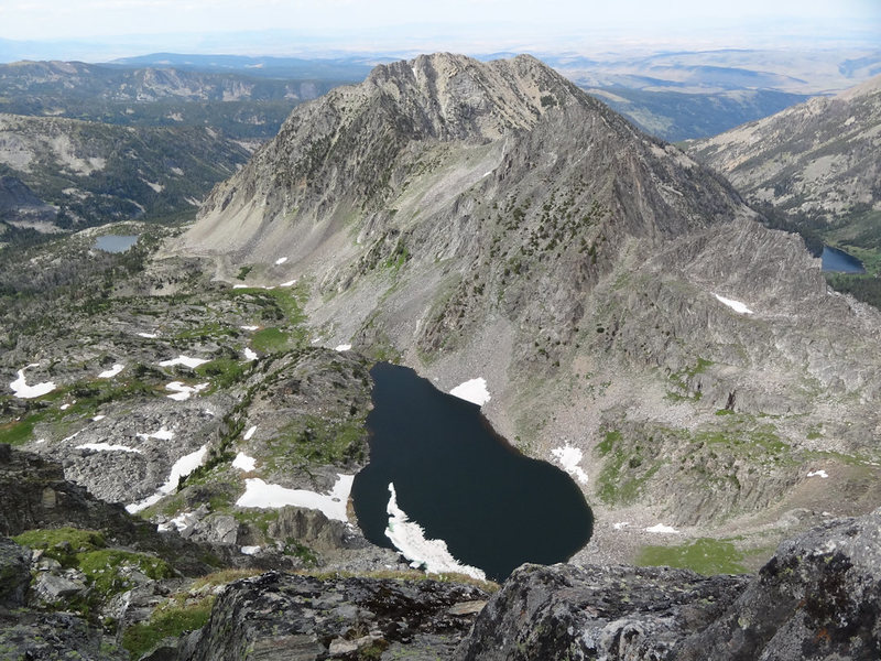 A look off the back-side (North) to Spanish Lakes. The blaze mountain is in the center.