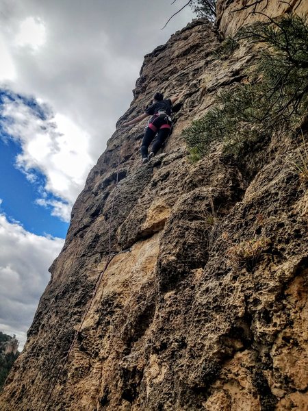 JoAnna's first lead outside! She crushed it :)