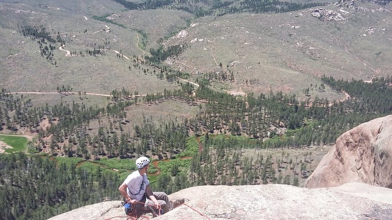 Taken from the top of Helen's Dome, after finishing pitch 4 of the route Sticks 'n' Stones.