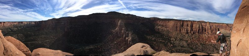 The view from the big ledge.