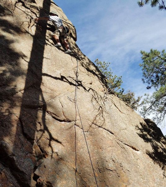 Rock Climbing in Gully Wall, Colorado Springs