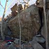 One of the best traprock boulders I've seen in CT. 