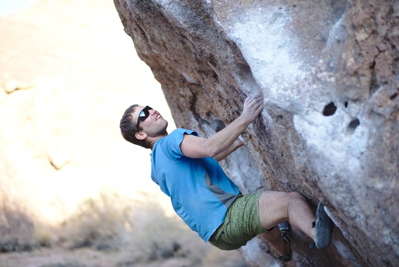Tomer getting ready to throw for the big sloper on Ketron Classic