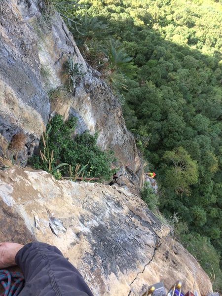 Kong following the 4th pitch of Nok Kao