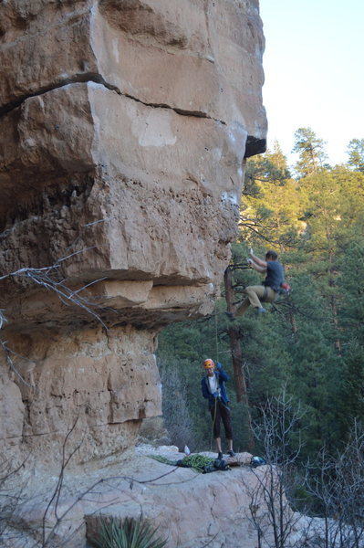 Falling on the lower crux