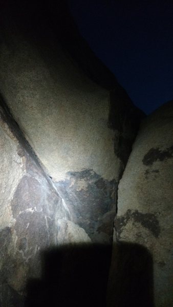 The downclimb I took.