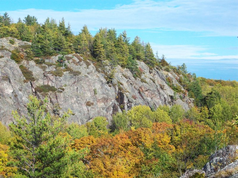 Climbing in Superior Mt, Upper Peninsula