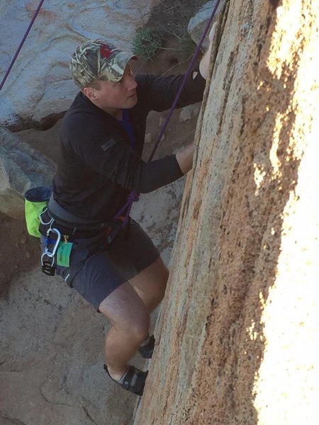 Jordan working his jam in Craig's Crack 5.8