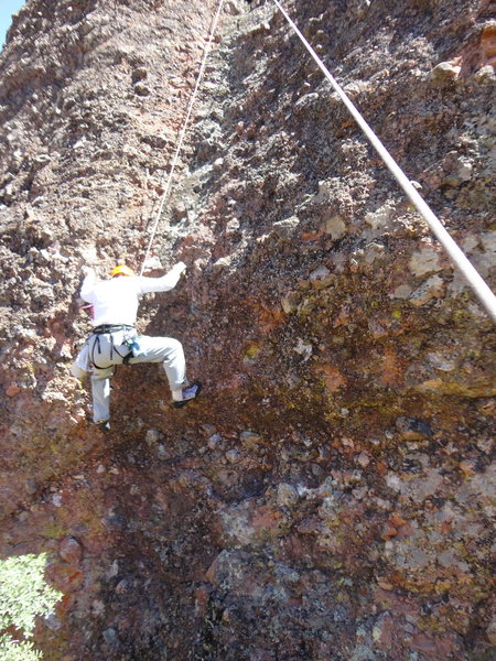 At the crux of "Once Around the Backside"