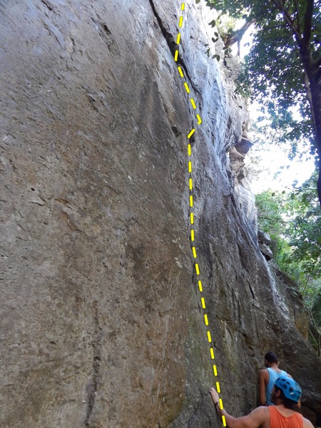 extremely technical climb with variety of moves, holds and climbing styles.