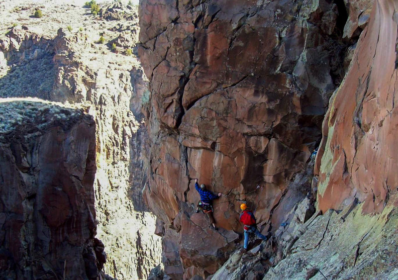 On the opening traverse, March 2012
