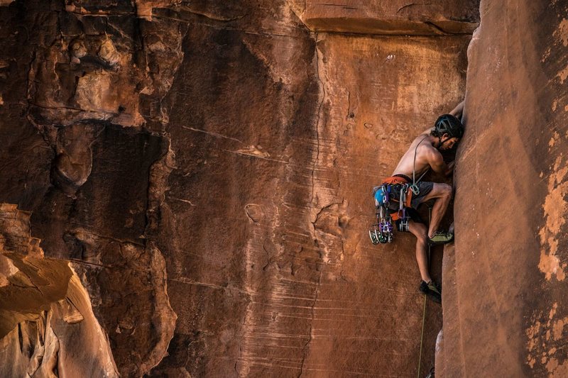Such a great route! Into the meat of the fist section. Photo by Andres VJ (@sanfiago)