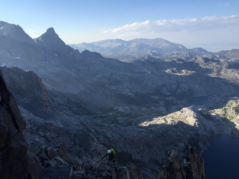 Rock Climb Starr's Route, High Sierra