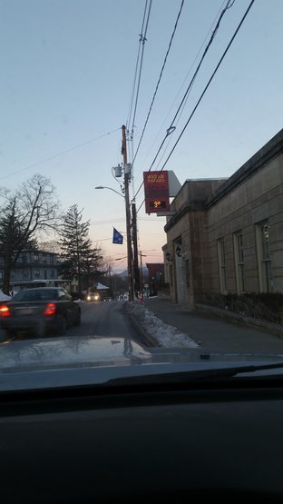 Style: No-hangdog winter first ascent, Bank temperature reading in New Paltz on 12/16/2016.
