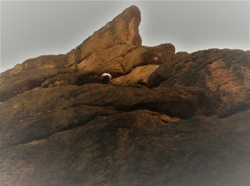at the belay
