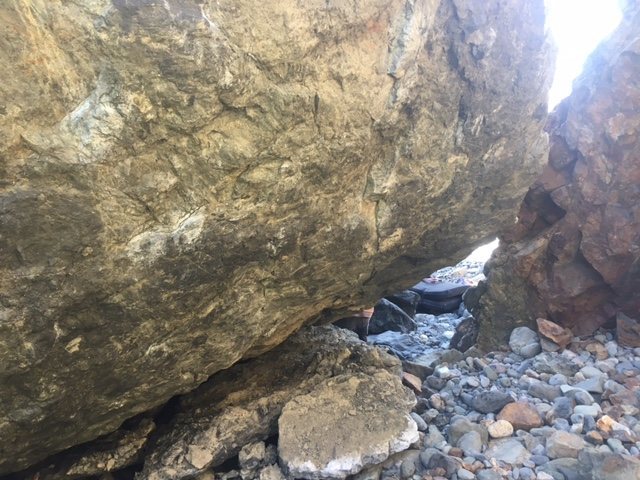 more rock changes at Mickey's - A big chunk of rock, including the starting block for Zen Garden and the Arête clime (not sure of the name), has fallen off. It may also alter foot beta for Grace Face on the other side.