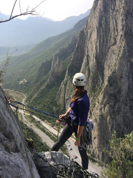 A little over halfway up. Really nice views!