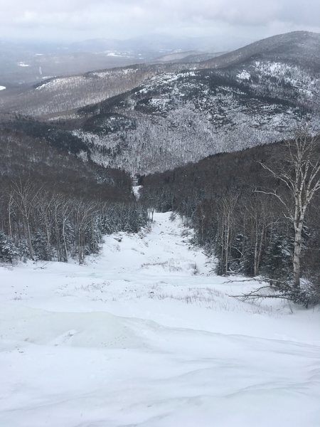 A view of the slide from almost the top