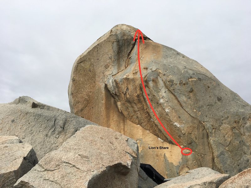 Lion's Share Boulder.