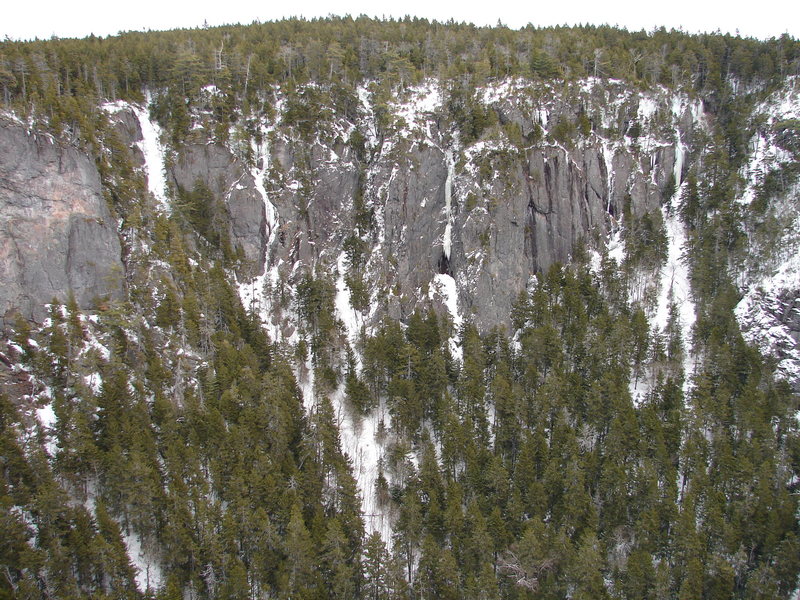Geezer Area - Geezer Falls on the far left corner, White Fang is the last visible line on the right.