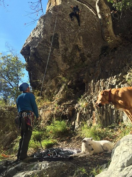 Solomon on the crux start.
