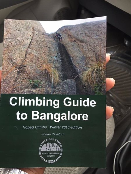 Bangalore area climbing guidebook, courtesy Bangalore Climbing Initiatives