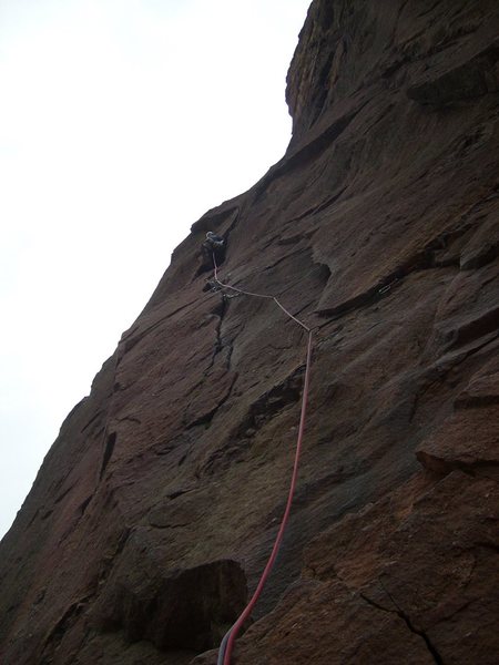 Having fun on The Bastille Crack.