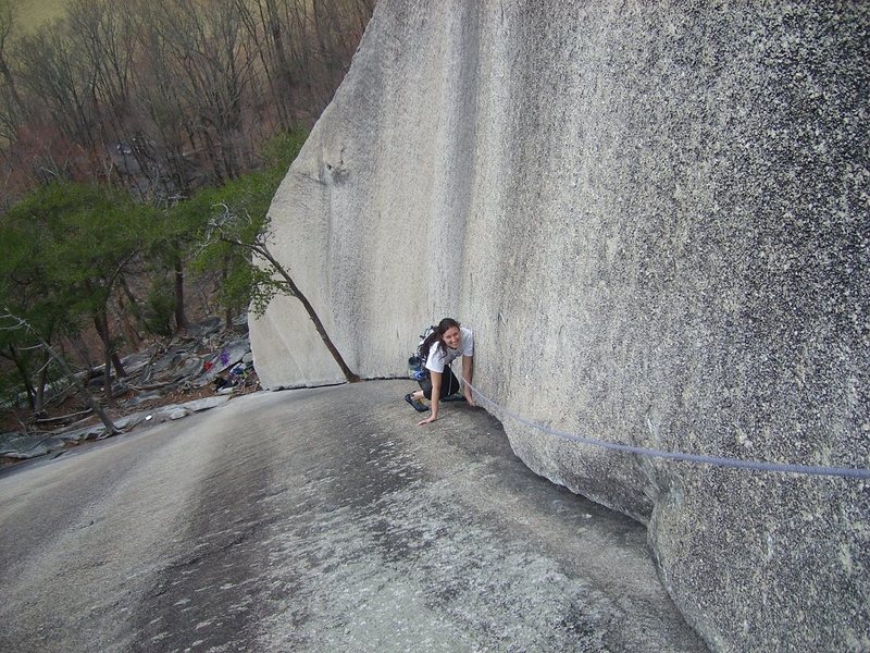 Mariann having fun on the Great Arch