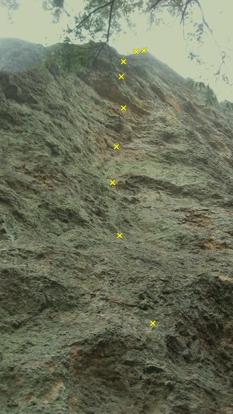 Ceiling Zero from below. Very interesting holds and texture on this route