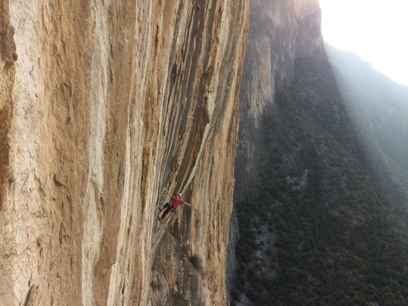 Random climber on the incredible second pitch