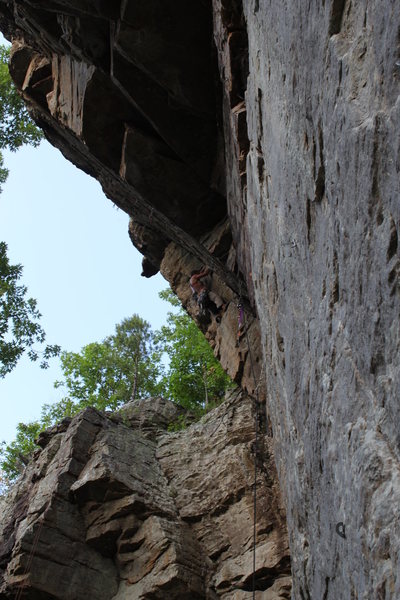 Climber Anthony Johnson on Palpitation.