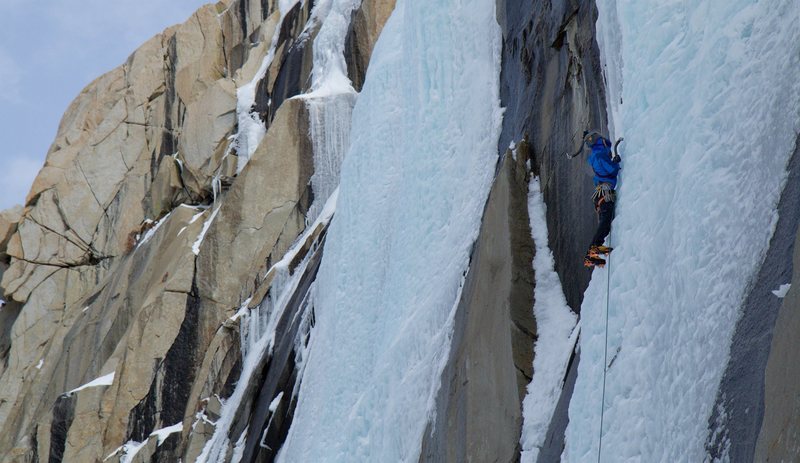 Ian McEleney making what was likely the last ascent of Caveman for the ...