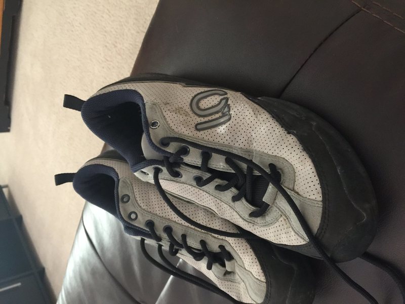 Some kind of Five Ten approach shoe, $20. They have no wear at all besides looking like they have been sitting for some time.