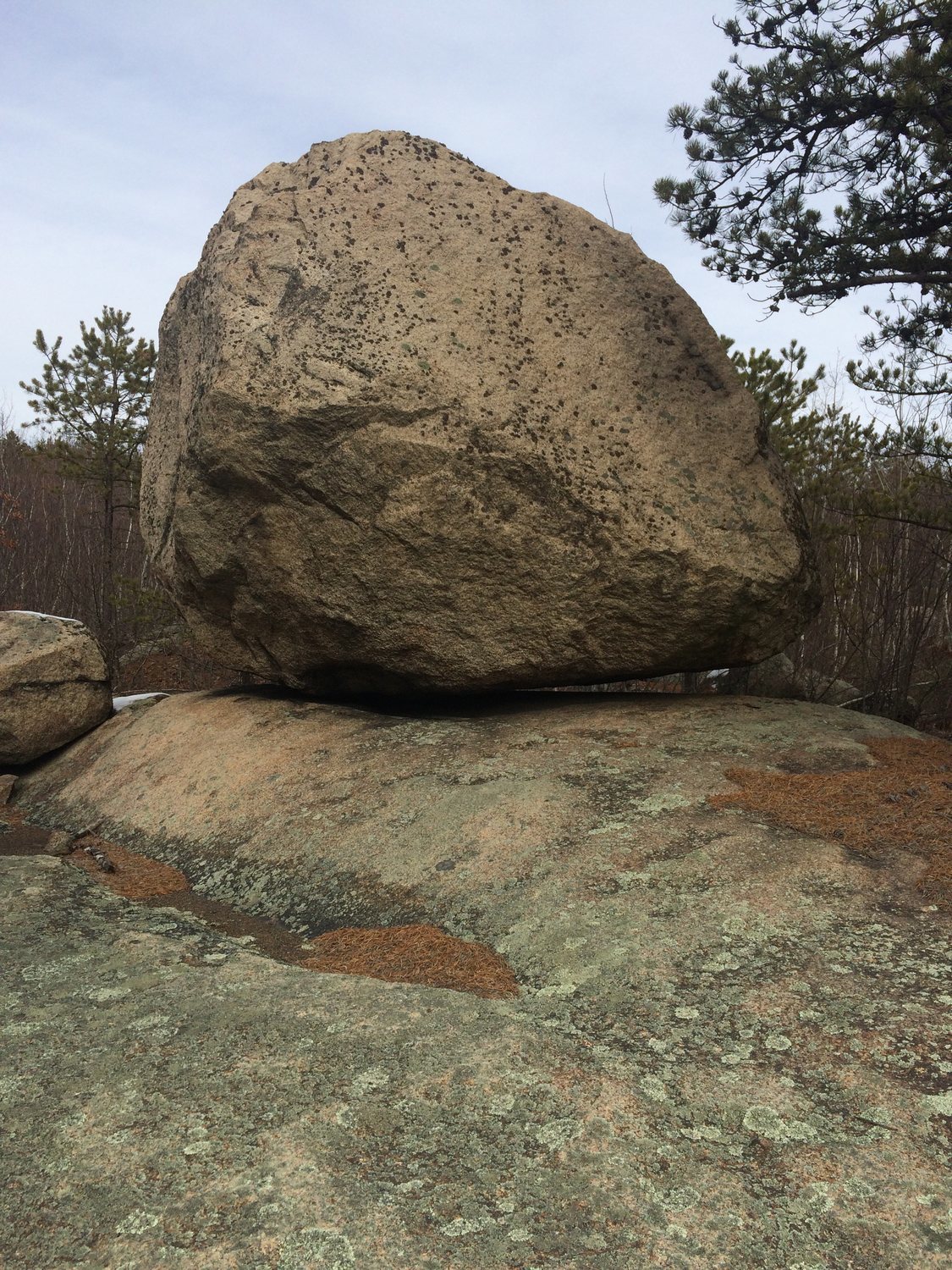 Glacial Erratic Boulder.