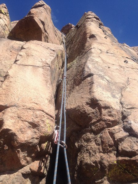 A good view of the climb.