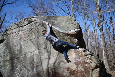 Climbing in Mollusk Boulder *The Holy Boulders