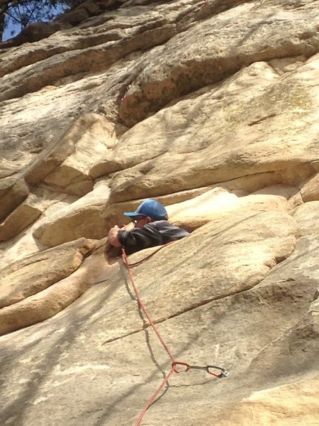 OK, not the way to climb the route.