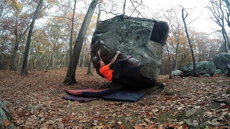 Video screen capture of the crux of Hat's Off.