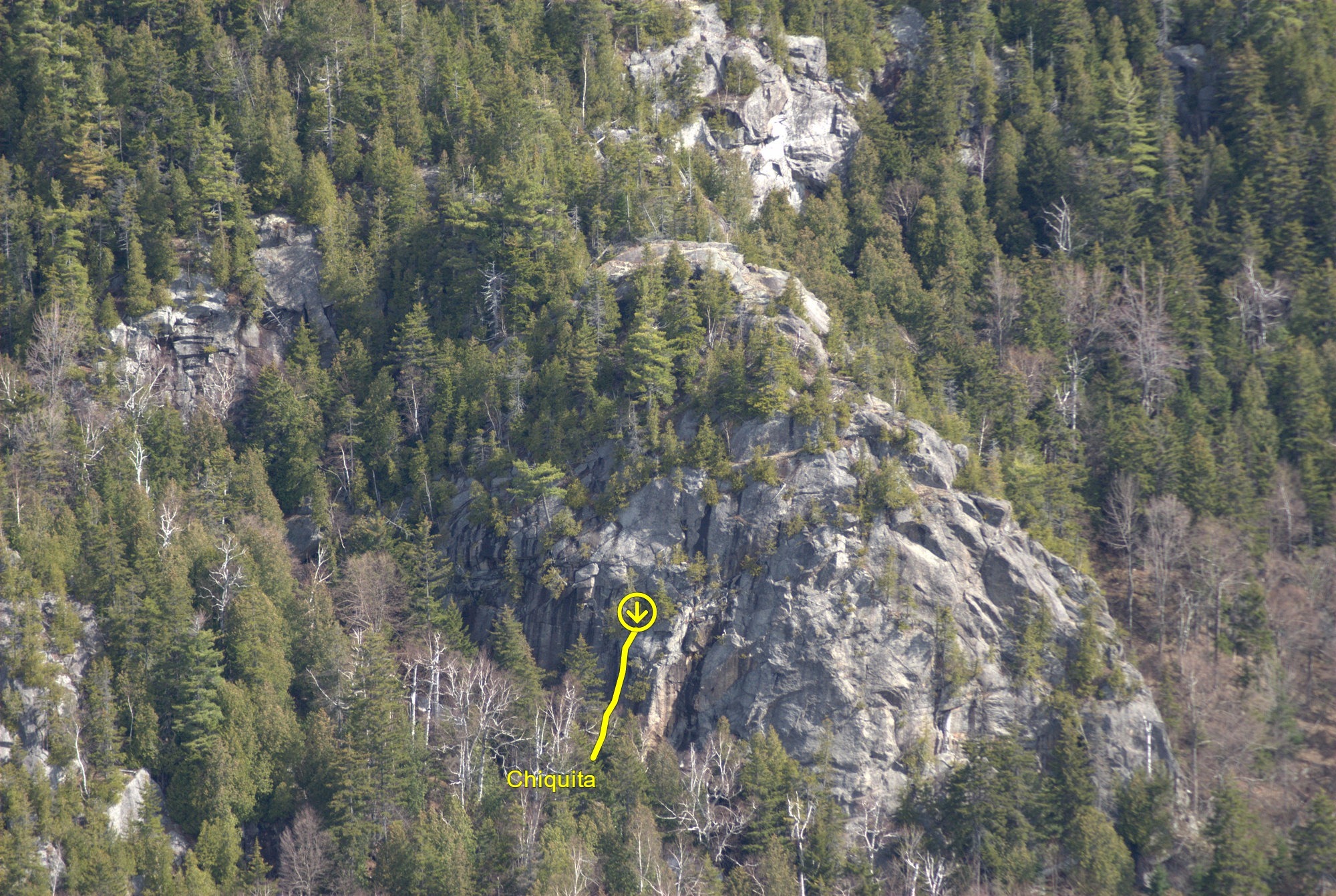 Banana Belt at Washbowl Pond.