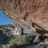 Climber: Ryan Borys<br>
Mini Slashface V9<br>
Photo: Anthony Tellez