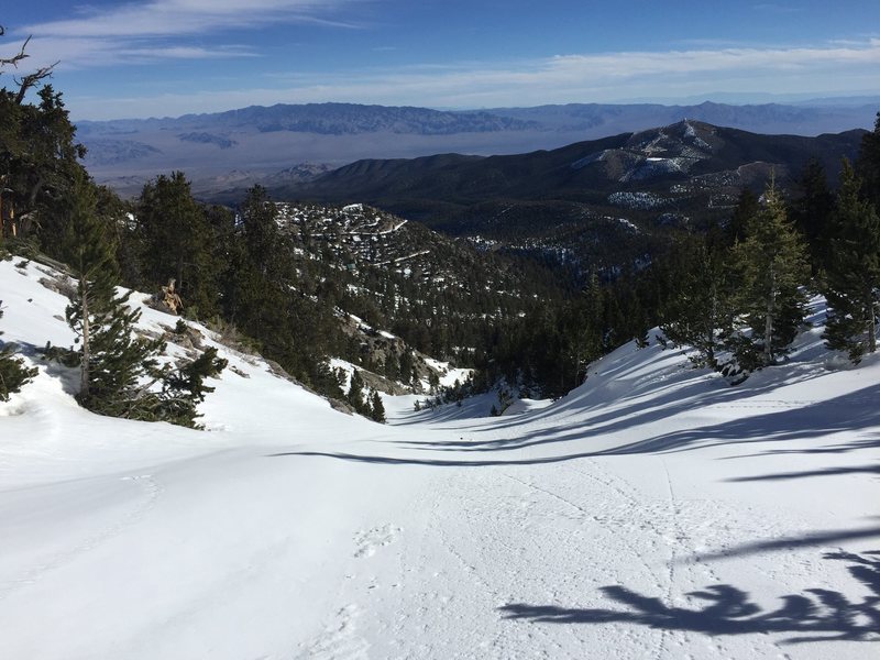 ski touring at mount charleston