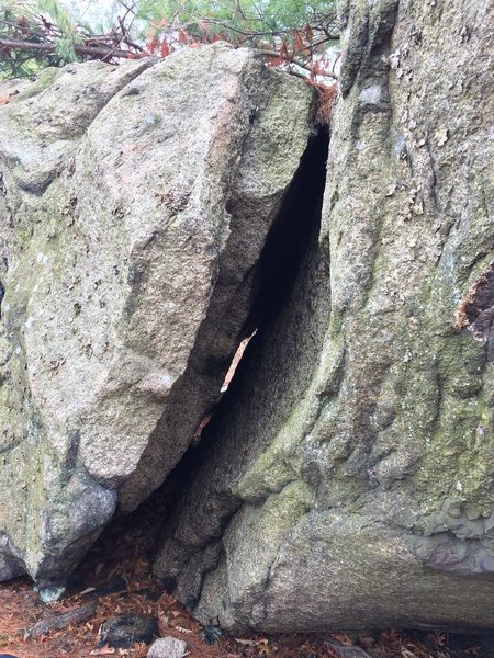 Name unknown. This problem is on one of the Water Tower Boulders.