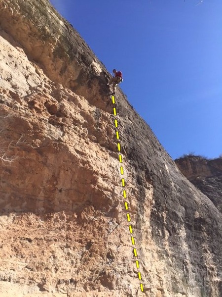 Post going up this great route for the first time!