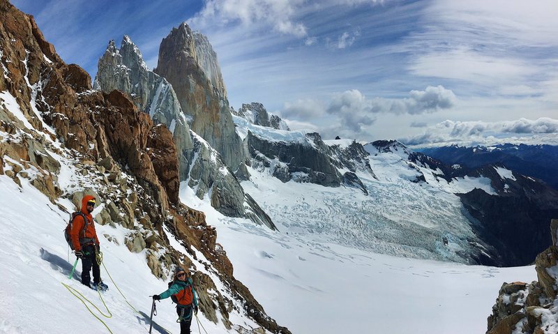 Killer views while descending
