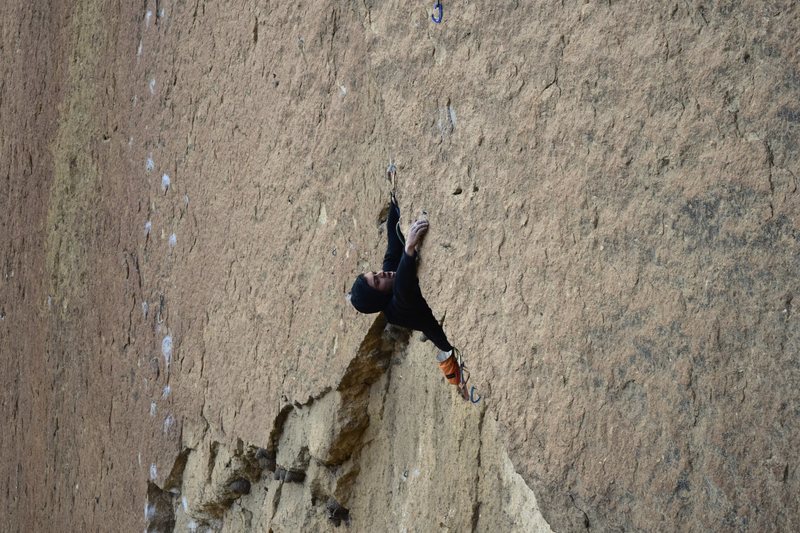 Setting up on the pockets to pull the roof