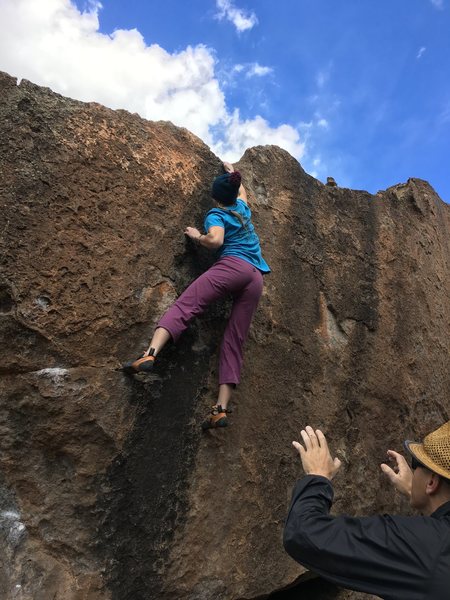 Abby Czajkowski sending brickyard
