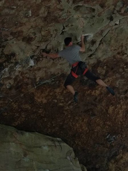Erik Kloeker on Maximum Overdrive, 5.13a, The Obed, TN.