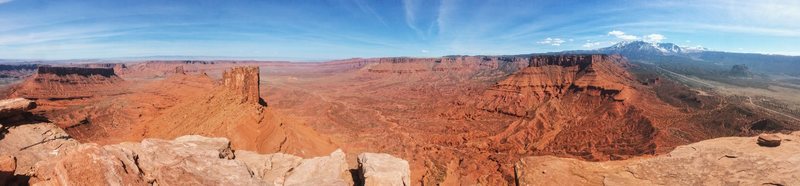 View from the top. Snow covered mountains AND red rock canyons. What more can you want?